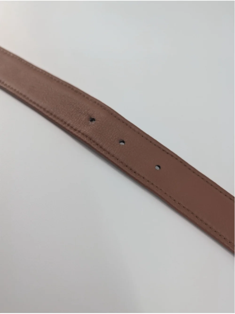 Vintage Brown Croc Embossed Leather Belt Gold Silver Cable Buckle 90s Western